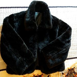 Black Faux Fur Jacket